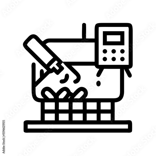 Chocolate production and dessert line icon set.Chocolate Truffle cocoa beans, truffle, chocolate types, Chocolate Cake, roasting, factory, ingredients, processes,Molding Chocolate, Chocolate Bar