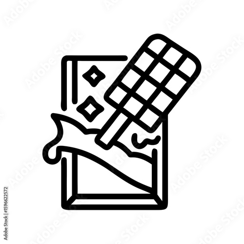 Chocolate production and dessert line icon set.Chocolate Truffle cocoa beans, truffle, chocolate types, Chocolate Cake, roasting, factory, ingredients, processes,Molding Chocolate, Chocolate Bar