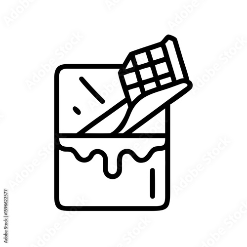Chocolate production and dessert line icon set.Chocolate Truffle cocoa beans, truffle, chocolate types, Chocolate Cake, roasting, factory, ingredients, processes,Molding Chocolate, Chocolate Bar
