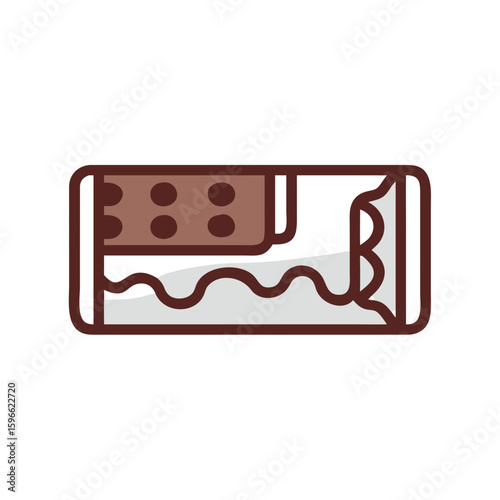 Chocolate production and dessert line icon set.Chocolate Truffle cocoa beans, truffle, chocolate types, Chocolate Cake, roasting, factory, ingredients, processes,Molding Chocolate, Chocolate Bar