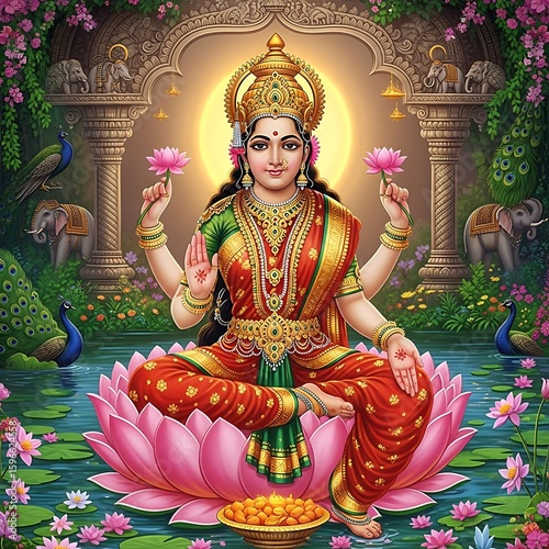 Goddess Lakshmi Maa. Happy Diwali