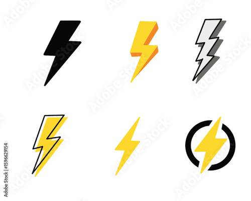 Free Download Lightning icon collection lightning symbol - GFXLoad