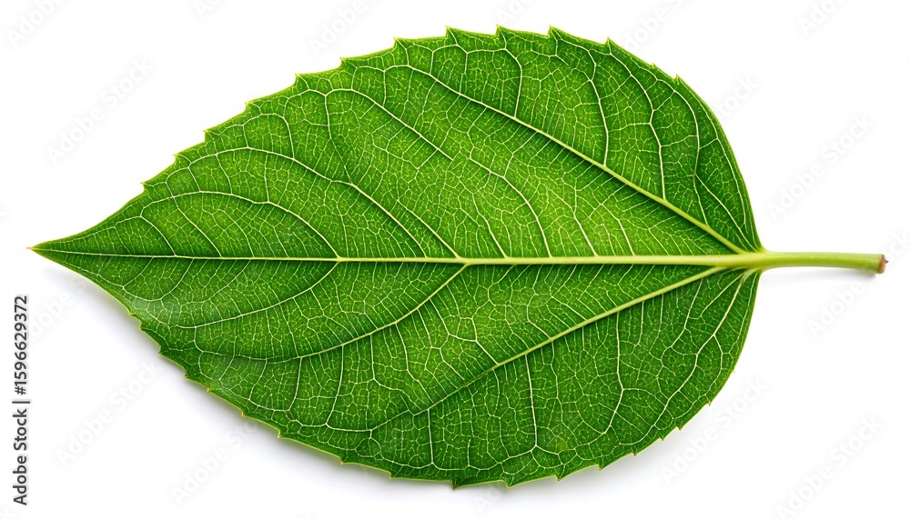 Obraz premium Close-up vibrant green leaf