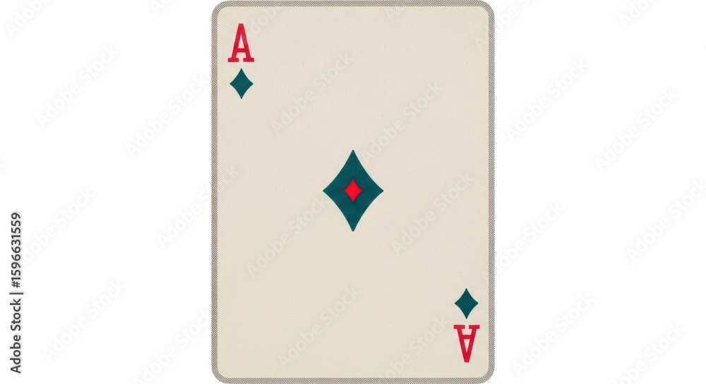 Obraz premium Isolated Ace of Diamonds