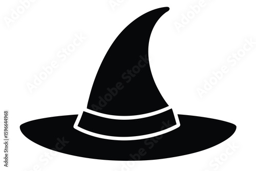 witch hat vector icon