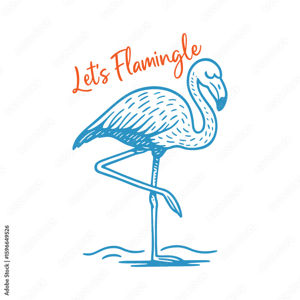 Obraz premium Summer Coastal T shirt design