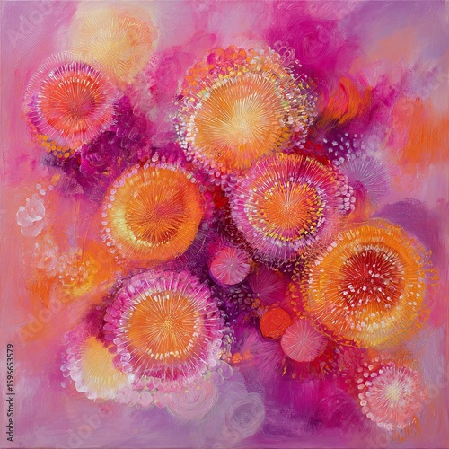 Soft Swirling Mist of Bright Colors