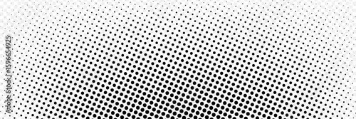 Halftone gradient. Dotted gradient, smooth dots spraying and halftones dot background seamless horizontal geometric pattern vector template set. modern vector ilustration