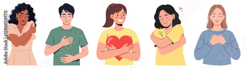 Embracing Self-Love and Acceptance through Mindfulness in a Diverse Group of People