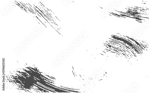 Black sketch grunge effect for visual impact. Grunge black and white crack paper texture design and texture of a concrete wall with cracks and distressed vector illustration.