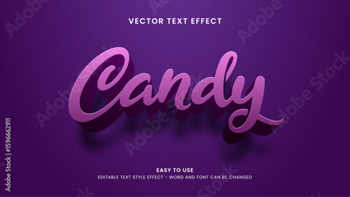 candy editable text effect