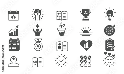 Personal Growth and  Wellness  Relaxation Symbols