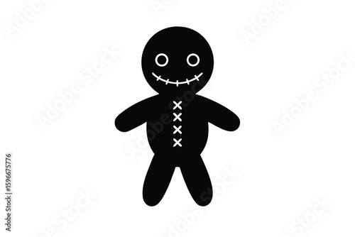 voodoo doll vector icon