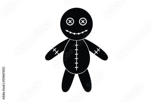 voodoo doll vector icon