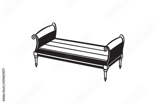 Daybed silhouette.