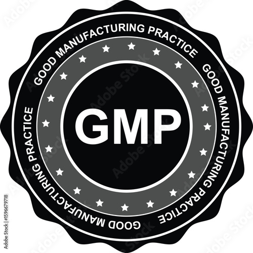 GMP Certification Emblem for Regulatory Compliance and Product Trust
