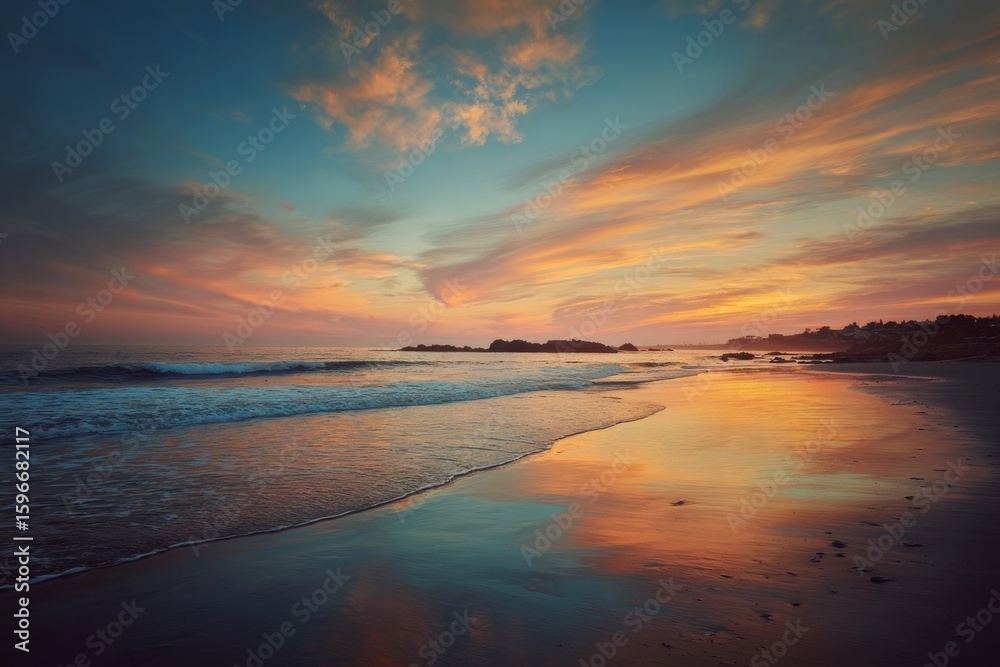 Fototapeta premium sunset over the sea