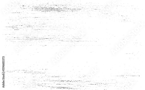 Grunge overlay texture in black and white. Scratches, chips, and cracks across dark background. Dusty surface vintage vector for design projects.