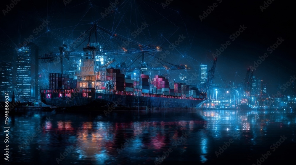 Fototapeta premium ship on the river