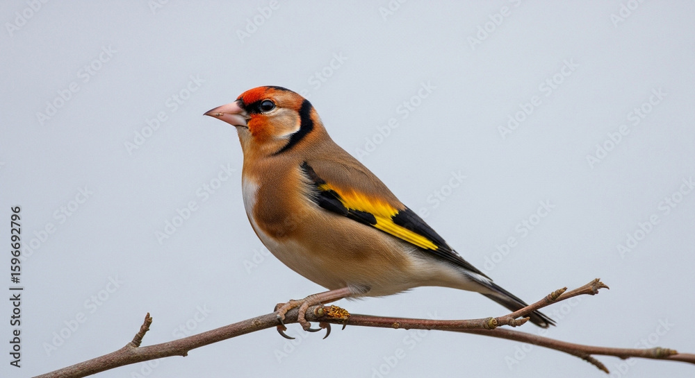 Fototapeta premium robin perched on a branch
