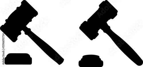 Black judge hammer vector, judge hammer art, judge hammer vector art design, Vector of judge hammer art, judge hammer isolated
