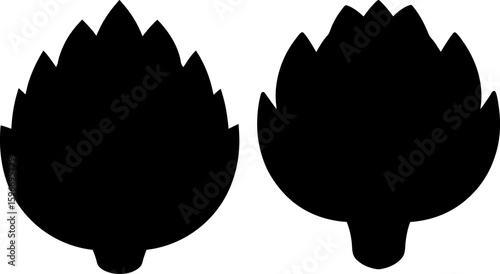 Black artichoke vector, artichoke art, artichoke vector art design, Vector of artichoke art, artichoke isolated