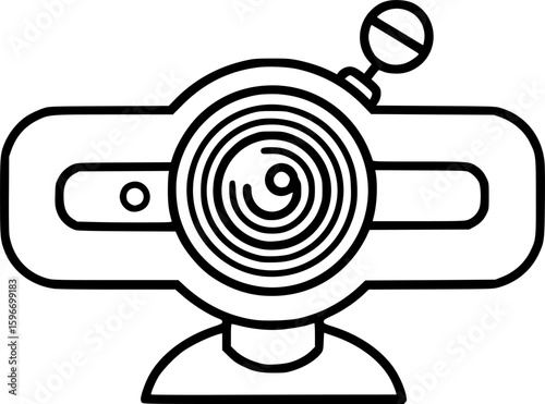 Outline icon of gaming webcam
