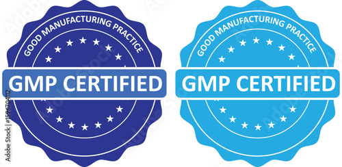 GMP Certified Badges for Quality Assurance and Product Standards