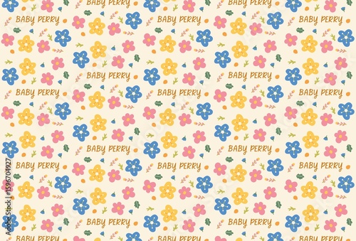 seamless pattern with flowers