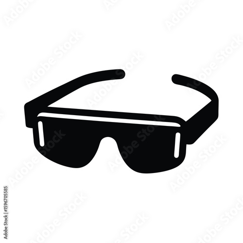 Smart glasses wearable vector silhouette