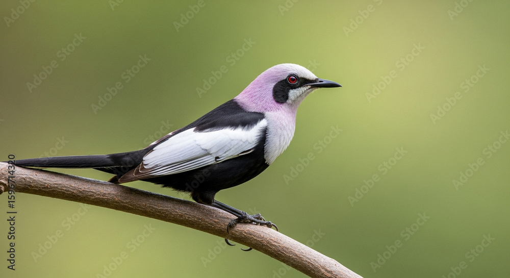 Obraz premium black capped kingfisher on branch