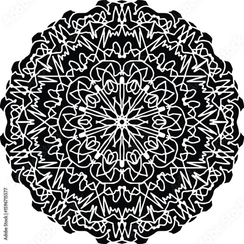 Festive decorative mandala design