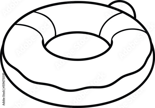 Swimming Float Tube Pattern Sketch