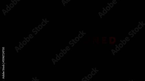 Stay Tuned Animated Text with Glowing Effect on Dark Background