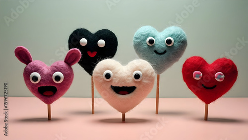 Heart Icon Set – Minimalist Line Art