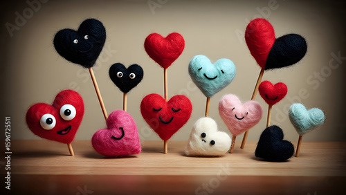 Heart Icon Set – Minimalist Line Art