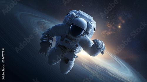 astronaut in space