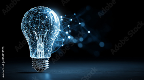 glowing light bulb