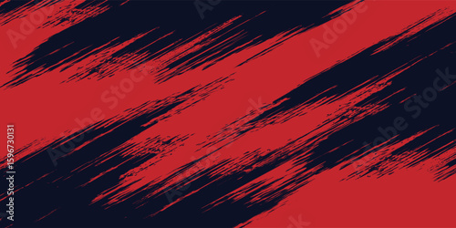 Red halftone dots blue color pattern gradient grunge texture background. Dot pop art comic sport style vector illustration. Eps10