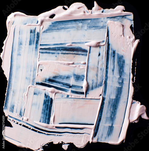 Murais de parede Bold pink and White Paint Texture Abstract