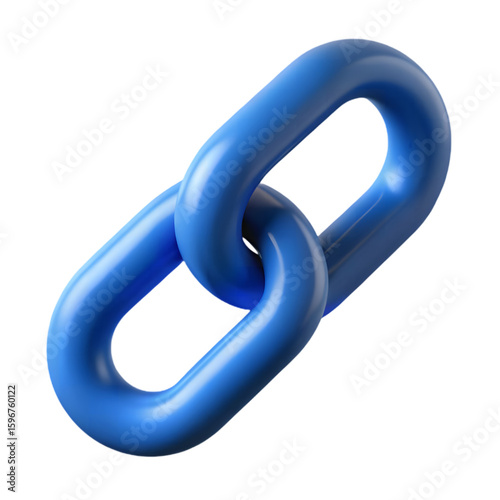 3d Chain or link Icon on transparent background