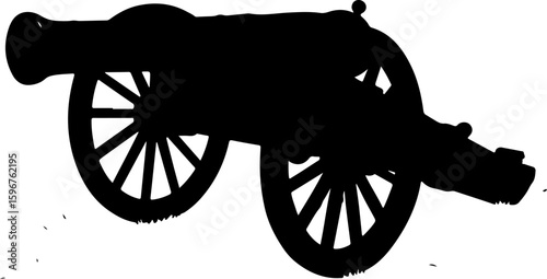  Vintage War Cannon vector graphcis