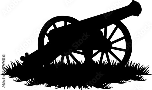  Vintage War Cannon vector graphcis