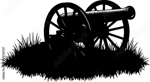  Vintage War Cannon vector graphcis
