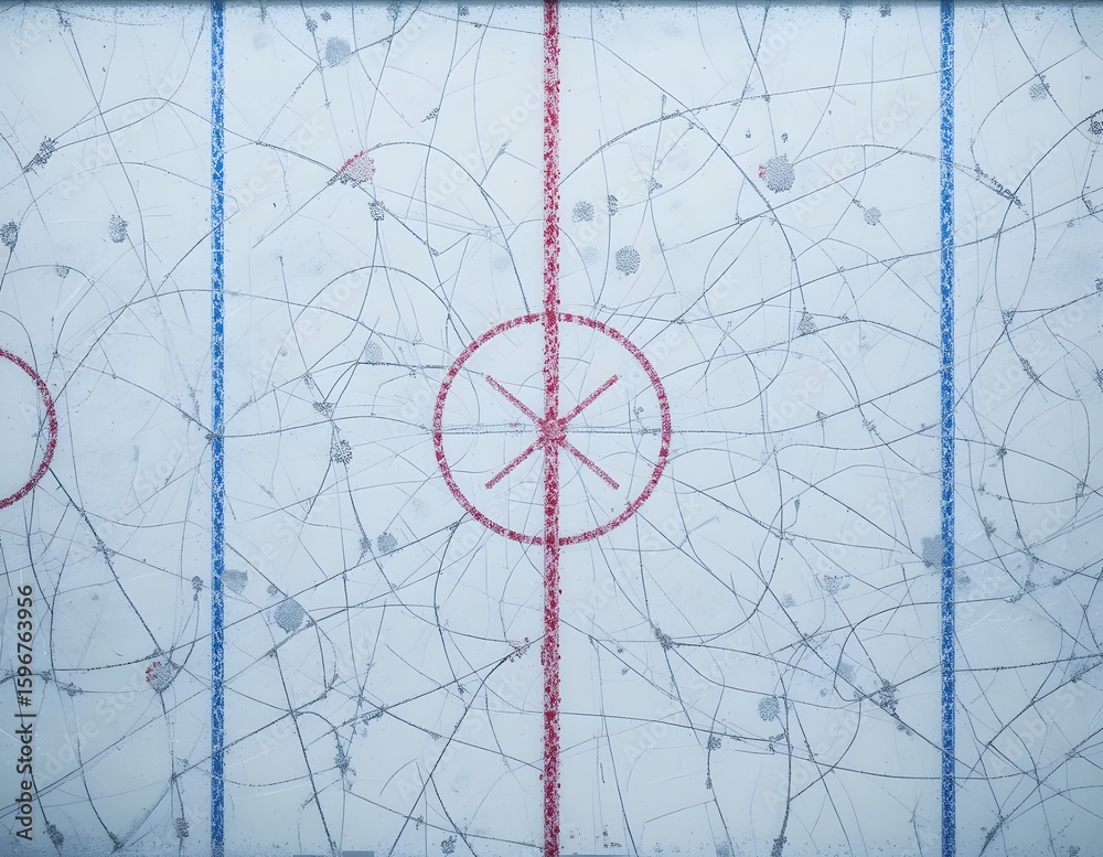 Obraz premium The Ghostly Map of a Frozen Battle 