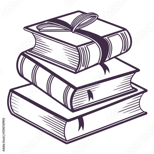 pile of books