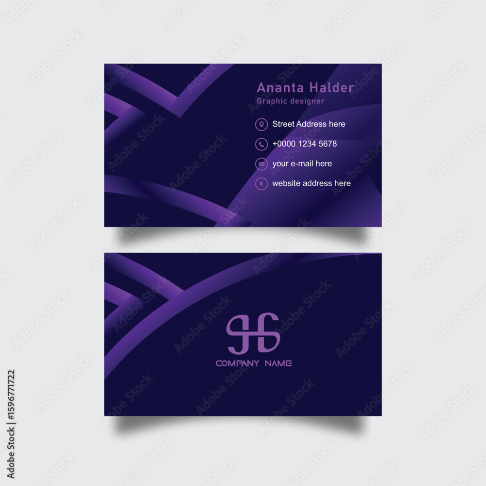 Naklejka premium BUSINESS CARD DESIGN