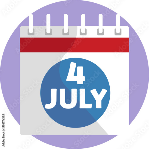 Symbol of American Independence celebrated on July 4th with fireworks, parades, and patriotic displays.