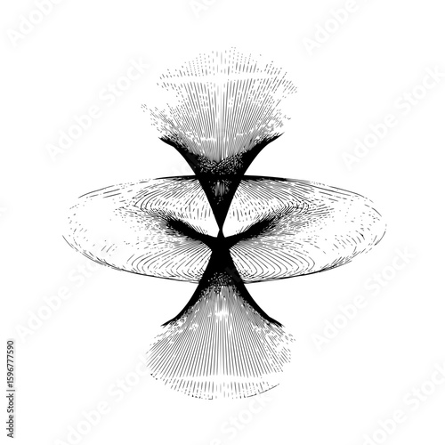 A simple line drawing of a lever with a support, a vertical line, and a small circle on the end