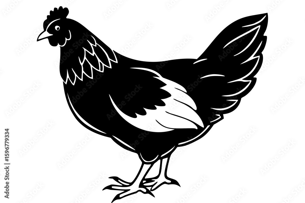 Fototapeta premium rooster isolated on white background